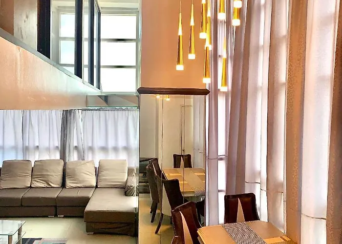 1711 Loft Type Corner Unit Lägenhetshotell Cebu