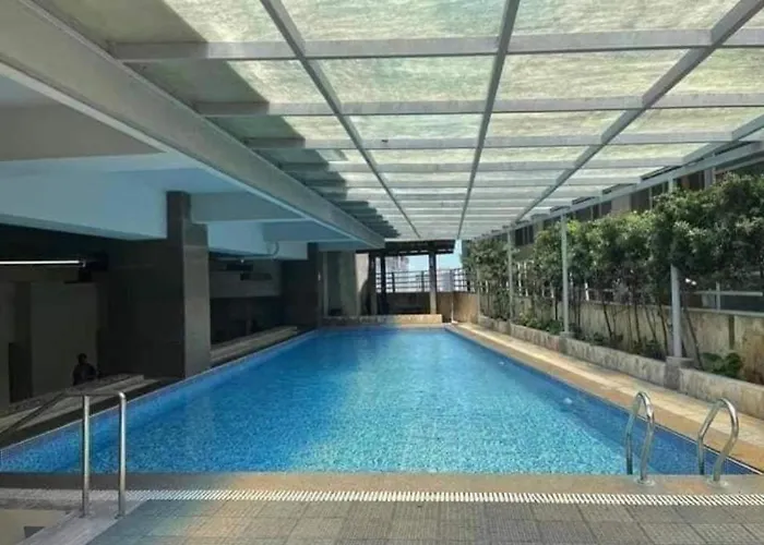 1711 Loft Type Corner Unit Lägenhetshotell Cebu